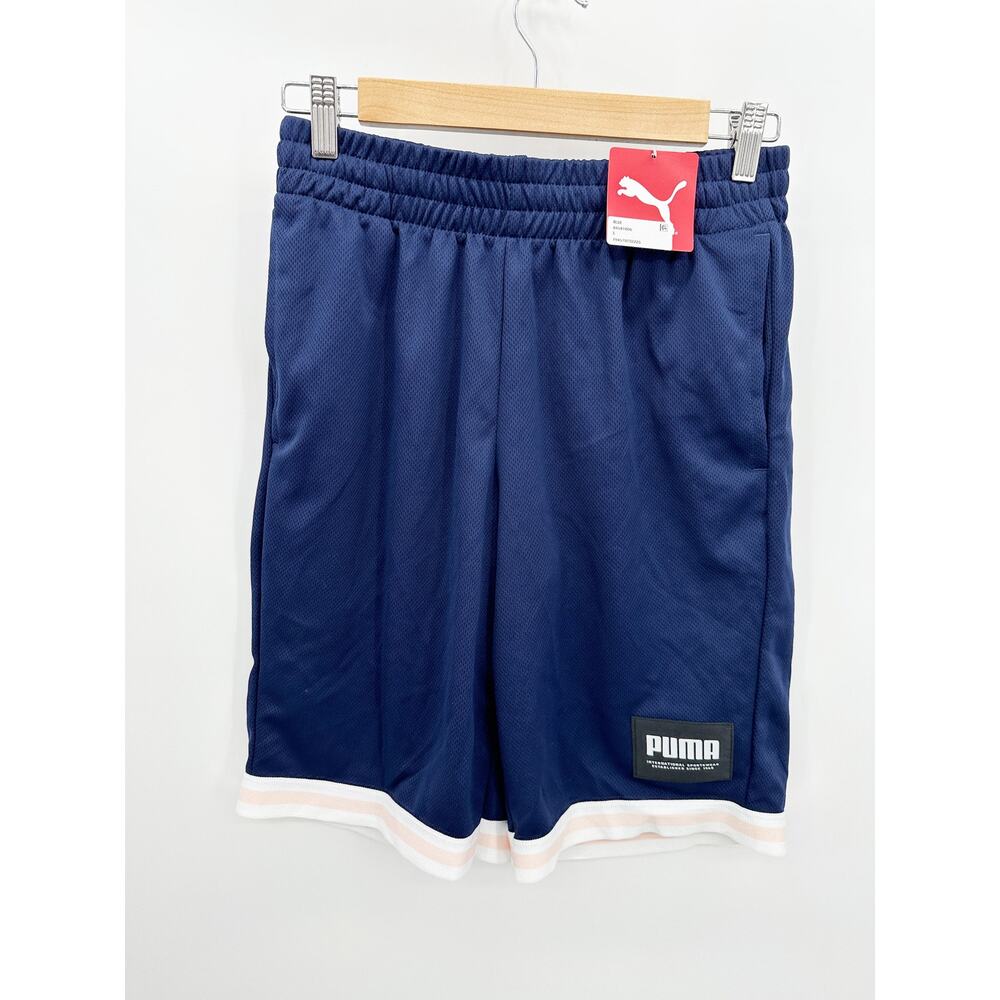 Puma Summer Court Peacoat Navy Blue Training Shorts‎ Men's Size Small S NWT